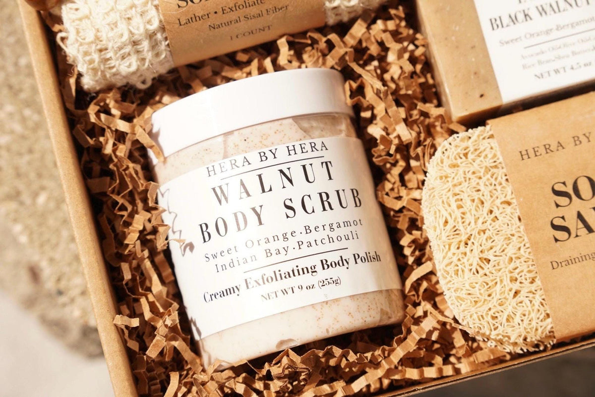 Walnut Body Scrub & Indian Bay Black Walnut Powder Soap Duo
