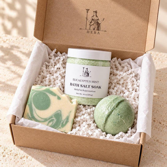 Eucalyptus Epsom Salt Bath Set – Complete Relaxation Collection