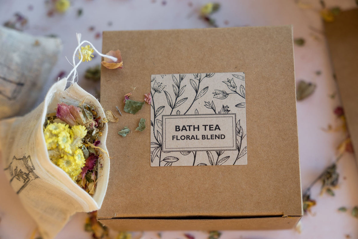 Floral Bath Tea Soak: Relaxing Herbal Blend - Pack of 4