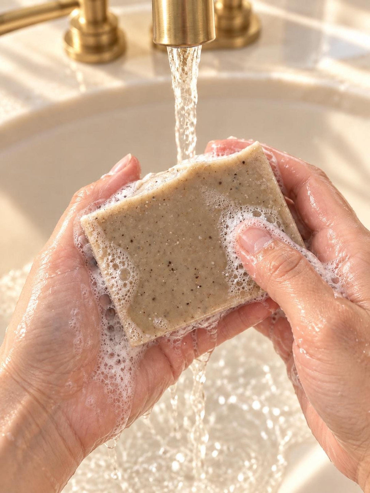 Bath Gift Set with Walnut Body Scrub, Oatmeal Bomb, Soap and Tray