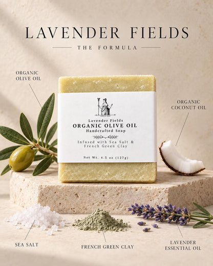 Soap Variety Set, Natural Bath Collection in Kraft Gift Box
