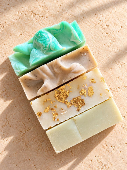 Soap Variety Set, Natural Bath Collection in Kraft Gift Box